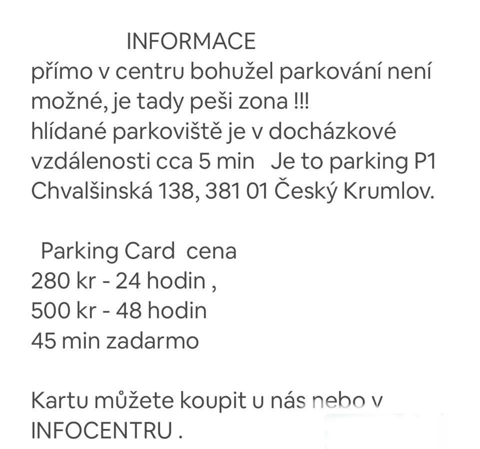 Apartman Galant Český Krumlov المظهر الخارجي الصورة